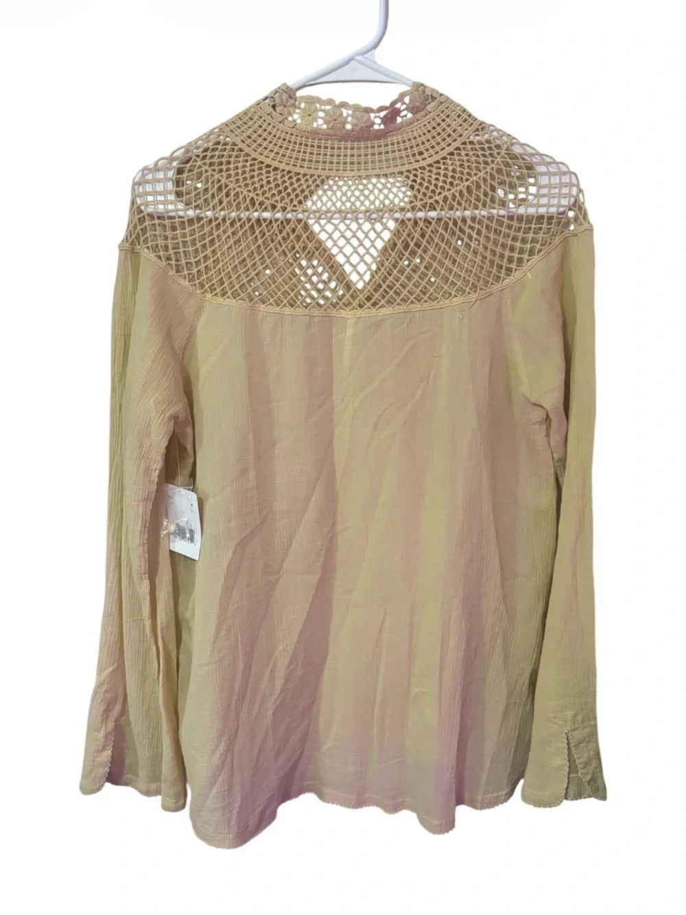 Free People On The Island Crochet Blouse NWT Sz S
